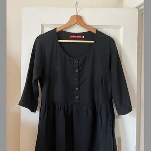 Pyne & Smith Winter Day Dress - Small - Black